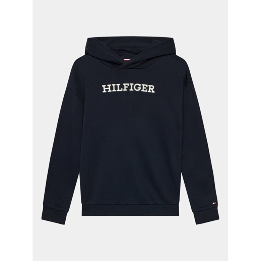 Tommy Hilfiger Bluza Monotype KS0KS00537 D Granatowy Regular Fit ze sklepu MODIVO w kategorii Bluzy chłopięce - zdjęcie 182706919