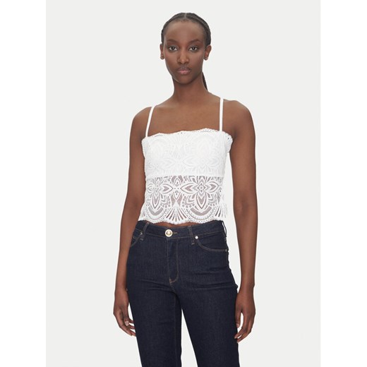 Morgan Top 242-BINGO Écru Slim Fit ze sklepu MODIVO w kategorii Bluzki damskie - zdjęcie 182706975