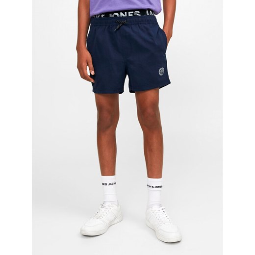 Jack&Jones Junior Szorty kąpielowe 12228535 Granatowy Regular Fit ze sklepu MODIVO w kategorii Kąpielówki chłopięce - zdjęcie 182707058