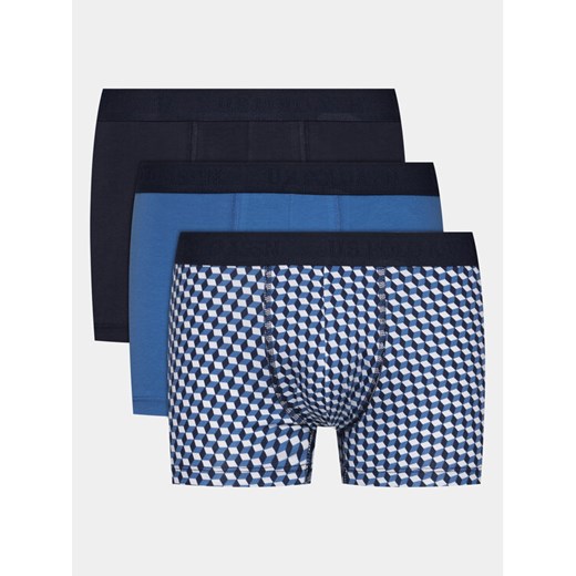 U.S. Polo Assn. Komplet 3 par bokserek 80256 Niebieski ze sklepu MODIVO w kategorii Majtki męskie - zdjęcie 182707087