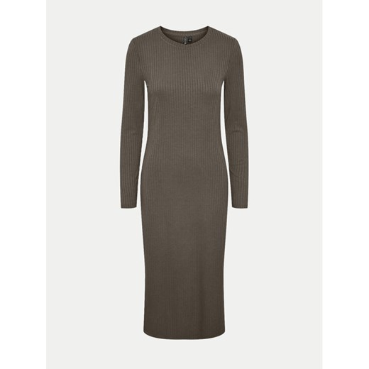 Pieces Sukienka codzienna Kylie 17126214 Brązowy Slim Fit ze sklepu MODIVO w kategorii Sukienki - zdjęcie 182707159