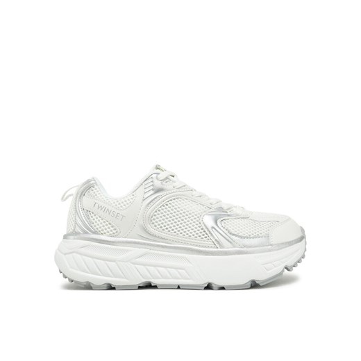TWINSET Sneakersy 251TCP030 Biały ze sklepu MODIVO w kategorii Buty sportowe damskie - zdjęcie 182707197