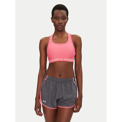 Under Armour Biustonosz sportowy Crossback Mid Bra 1361034 Różowy ze sklepu MODIVO w kategorii Biustonosze - zdjęcie 182707198