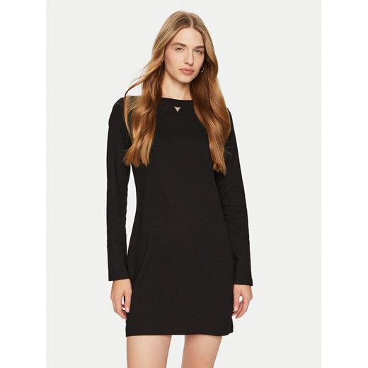 Guess Sukienka codzienna V4BK00 KCHQ1 Czarny Regular Fit ze sklepu MODIVO w kategorii Sukienki - zdjęcie 182707218
