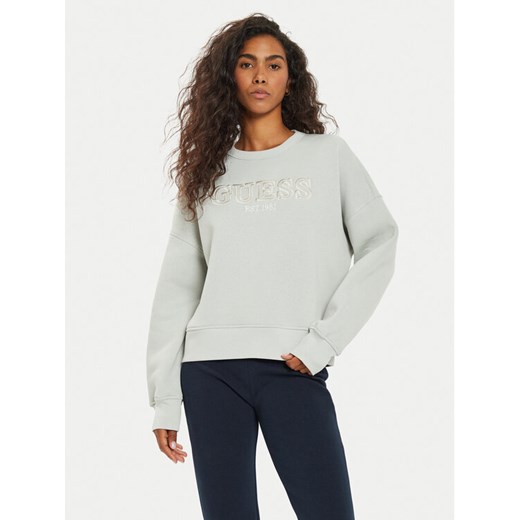 Guess Bluza V4BQ03 KCHX0 Szary Regular Fit ze sklepu MODIVO w kategorii Bluzy damskie - zdjęcie 182707246