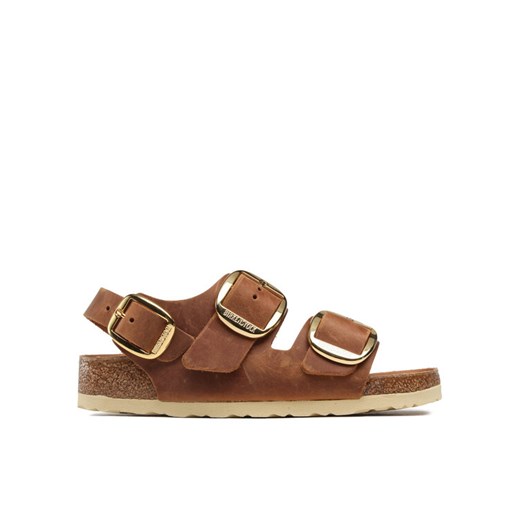 Birkenstock Sandały Milano 1024067 Brązowy ze sklepu MODIVO w kategorii Sandały damskie - zdjęcie 182707277