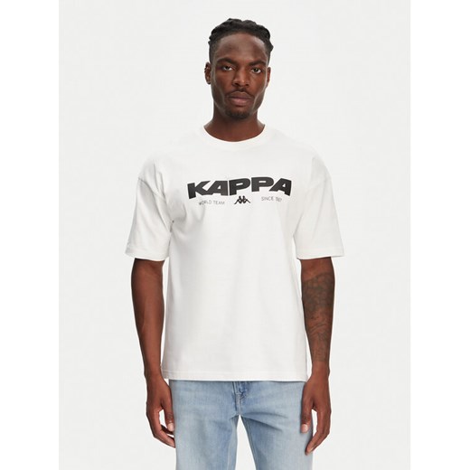 Kappa T-Shirt Nhisso 351S5MW Biały Regular Fit ze sklepu MODIVO w kategorii T-shirty męskie - zdjęcie 182707325