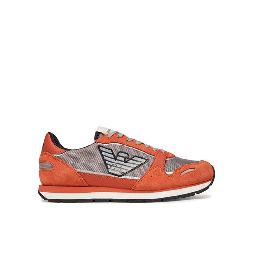 Emporio Armani Sneakersy X4X537 XN730 U550 Czerwony ze sklepu MODIVO w kategorii Buty sportowe męskie - zdjęcie 182707347