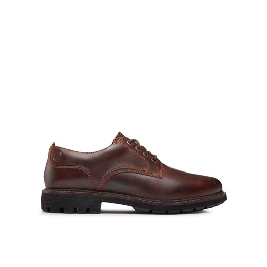 Clarks Półbuty Batcombe Tie 261734367 Brązowy ze sklepu MODIVO w kategorii Buty eleganckie męskie - zdjęcie 182707348