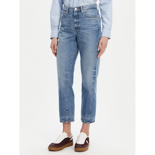 Tommy Hilfiger Jeansy Classic WW0WW44355 Niebieski Straight Fit ze sklepu MODIVO w kategorii Jeansy damskie - zdjęcie 182707408