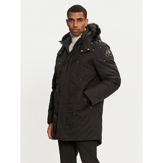 Moose Knuckles Kurtka puchowa M32MP261SX Czarny Regular Fit ze sklepu MODIVO w kategorii Kurtki męskie - zdjęcie 182707518