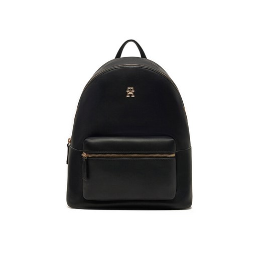 Tommy Hilfiger Plecak Th Logotape Backpack AW0AW17163 Czarny ze sklepu MODIVO w kategorii Plecaki - zdjęcie 182707528