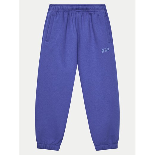 Gap Spodnie dresowe 741404-05 Niebieski Relaxed Fit ze sklepu MODIVO w kategorii Spodnie chłopięce - zdjęcie 182707568