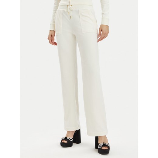 Juicy Couture Spodnie dresowe Del Ray JCAP180G Écru Regular Fit ze sklepu MODIVO w kategorii Spodnie damskie - zdjęcie 182707598