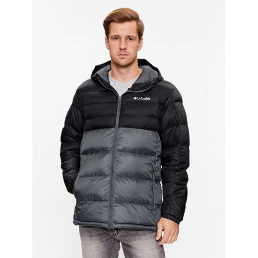 Columbia Kurtka zimowa Buck Butte™ Insulated Hooded Jacket Szary Regular Fit ze sklepu MODIVO w kategorii Kurtki męskie - zdjęcie 182707626