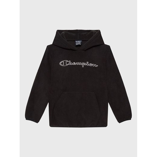 Champion Bluza Script Logo 305818 Czarny Regular Fit ze sklepu MODIVO w kategorii Bluzy chłopięce - zdjęcie 182707648