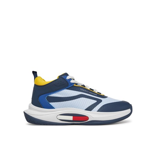 Tommy Hilfiger Sneakersy Low Cut Lace-Up T3B9-33884-1695 Granatowy ze sklepu MODIVO w kategorii Buty sportowe dziecięce - zdjęcie 182707725