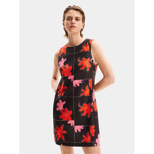 Desigual Sukienka letnia Houston 24SWVW01 Czarny Regular Fit ze sklepu MODIVO w kategorii Sukienki - zdjęcie 182707909