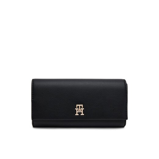 Tommy Hilfiger Duży Portfel Damski Th Legacy Flap Lrg Wallet AW0AW17267 Czarny ze sklepu MODIVO w kategorii Portfele damskie - zdjęcie 182707926