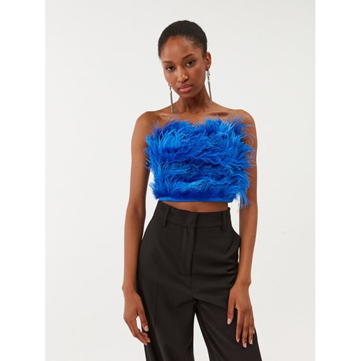 Patrizia Pepe Bluzka 8C0544/A106-C966 Niebieski Slim Fit ze sklepu MODIVO w kategorii Bluzki damskie - zdjęcie 182707939