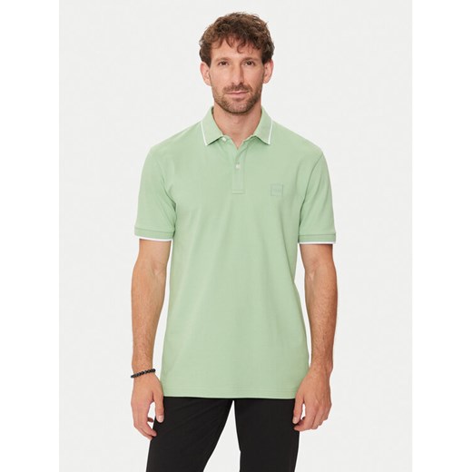 Boss Polo Passertip 50507699 Zielony Slim Fit ze sklepu MODIVO w kategorii T-shirty męskie - zdjęcie 182707946