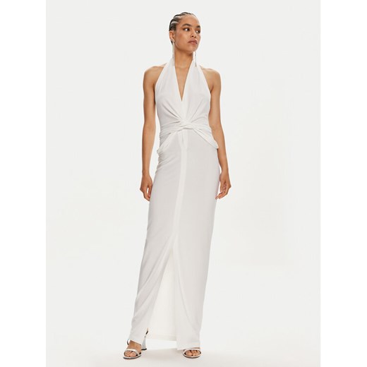 NORMA KAMALI Sukienka wieczorowa ST1243HPD51944 Biały Slim Fit ze sklepu MODIVO w kategorii Sukienki - zdjęcie 182707967