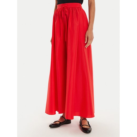 STAUD Spódnica trapezowa Eden R24P6106TN Czerwony Regular Fit ze sklepu MODIVO w kategorii Spódnice - zdjęcie 182707989