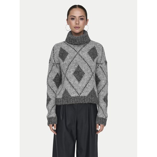 JDY Golf Zoey 15330718 Szary Loose Fit ze sklepu MODIVO w kategorii Swetry damskie - zdjęcie 182708017