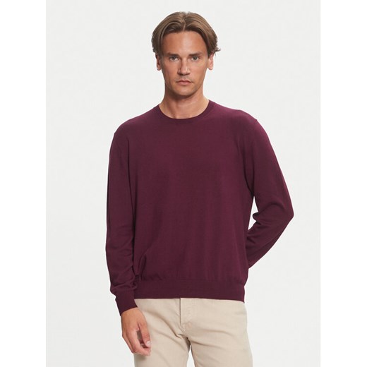 United Colors Of Benetton Sweter 10CVU1N60 Fioletowy Regular Fit ze sklepu MODIVO w kategorii Swetry męskie - zdjęcie 182708025