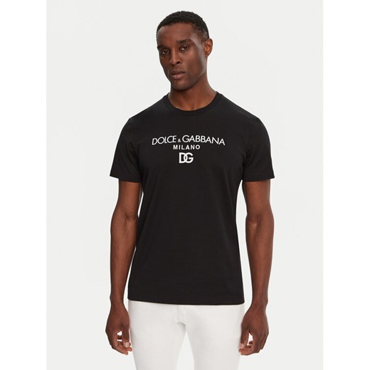 Dolce&Gabbana T-Shirt G8PD7Z G7B9X Czarny Regular Fit ze sklepu MODIVO w kategorii T-shirty męskie - zdjęcie 182708047