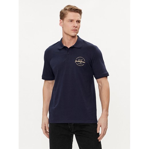 Jack&Jones Polo Forest 12248621 Granatowy Standard Fit S MODIVO