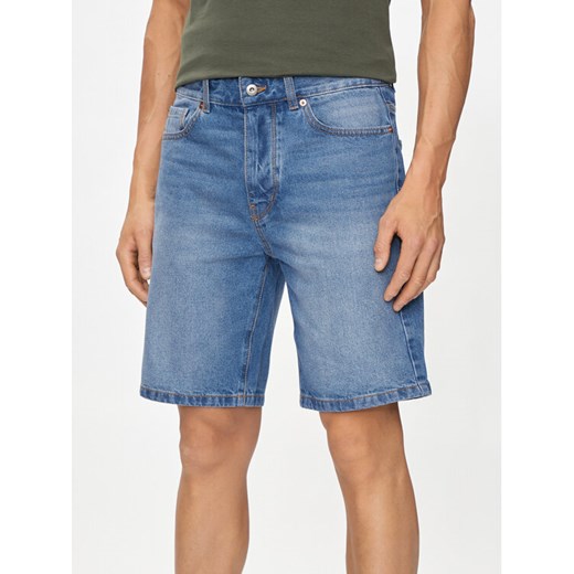 United Colors Of Benetton Szorty jeansowe 4IPCU900K Niebieski Slim Fit ze sklepu MODIVO w kategorii Spodenki męskie - zdjęcie 182708057