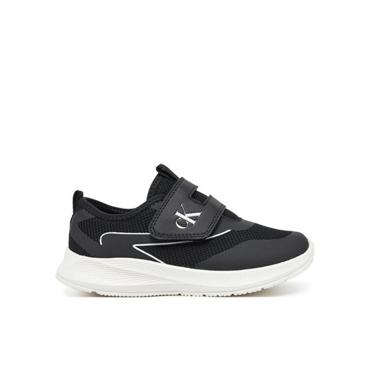 Calvin Klein Jeans Sneakersy Low Cut Velcro Sneaker V1X9-83001-1697 S Czarny ze sklepu MODIVO w kategorii Buty sportowe dziecięce - zdjęcie 182708088