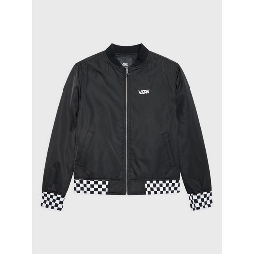 Vans Kurtka bomber Radically Happy VN0A7RUE Czarny Regular Fit ze sklepu MODIVO w kategorii Kurtki chłopięce - zdjęcie 182708106