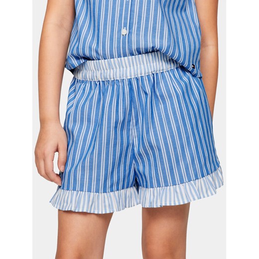 Tommy Hilfiger Szorty materiałowe KG0KG08095 Niebieski Relaxed Fit ze sklepu MODIVO w kategorii Spodenki dziewczęce - zdjęcie 182708125