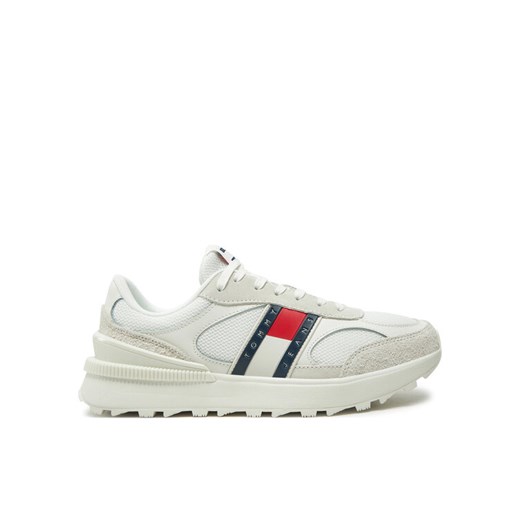 Tommy Jeans Sneakersy Tjm Technical Runner Ess EM0EM01537 Biały ze sklepu MODIVO w kategorii Buty sportowe męskie - zdjęcie 182708235