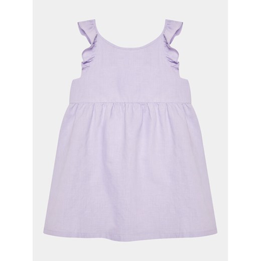 United Colors Of Benetton Sukienka codzienna 4BE7GV00Q Fioletowy Regular Fit ze sklepu MODIVO w kategorii Sukienki niemowlęce - zdjęcie 182708265