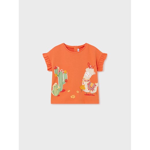 Mayoral T-Shirt 1013 Pomarańczowy Regular Fit ze sklepu MODIVO w kategorii Koszulki niemowlęce - zdjęcie 182708299