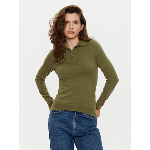 Vero Moda Sweter Happiness 10317993 Zielony Slim Fit ze sklepu MODIVO w kategorii Swetry damskie - zdjęcie 182708376