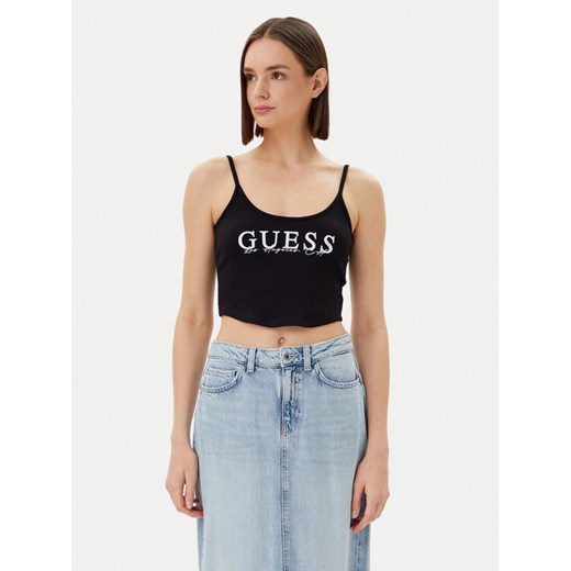 Guess Top V5GP16 K8RT2 Czarny Regular Fit ze sklepu MODIVO w kategorii Bluzki damskie - zdjęcie 182708468