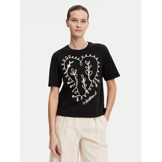 Weekend Max Mara T-Shirt Lecco 2515941052 Czarny Boxy Fit ze sklepu MODIVO w kategorii Bluzki damskie - zdjęcie 182708558