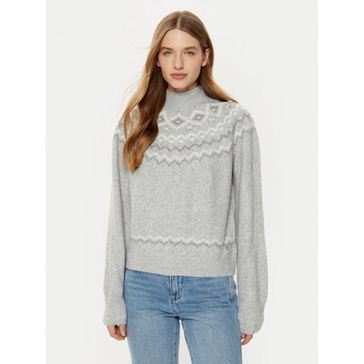 Guess Sweter W4PR0Z Z3LQ0 Szary Regular Fit ze sklepu MODIVO w kategorii Swetry damskie - zdjęcie 182708605