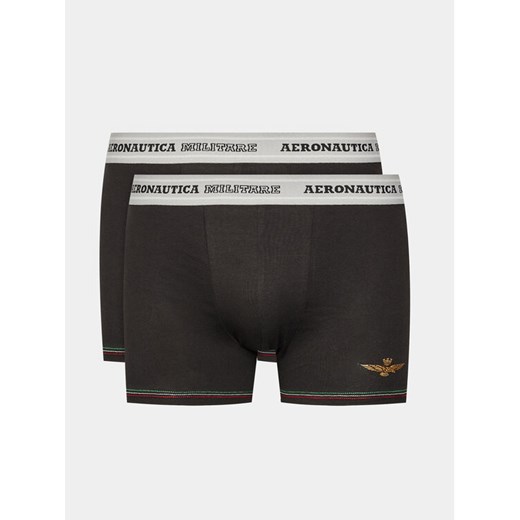Aeronautica Militare Komplet 2 par bokserek AM1UBX004 Czarny ze sklepu MODIVO w kategorii Majtki męskie - zdjęcie 182708635