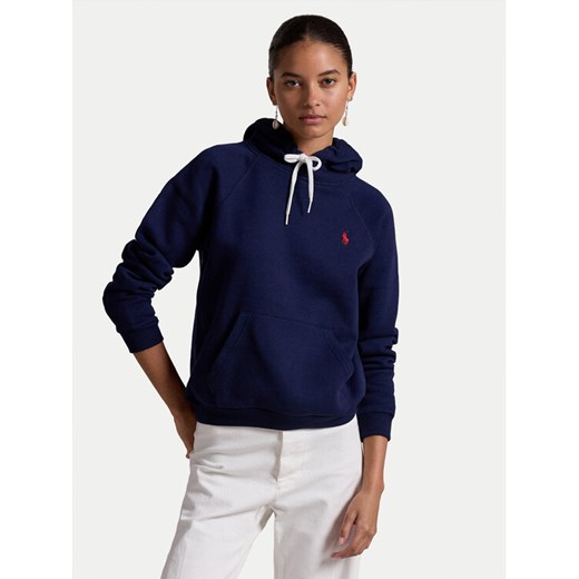 Polo Ralph Lauren Bluza 211943007002 Granatowy Regular Fit ze sklepu MODIVO w kategorii Bluzy damskie - zdjęcie 182708636