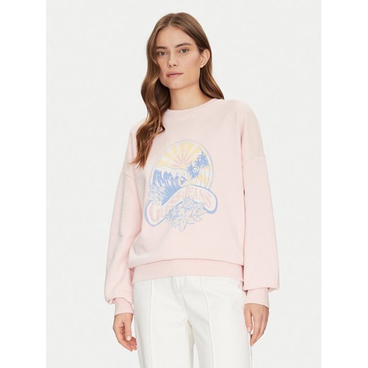Guess Bluza W5GQ16 K68I4 Różowy Regular Fit ze sklepu MODIVO w kategorii Bluzy damskie - zdjęcie 182708638