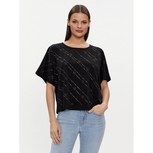 Liu Jo T-Shirt TA4174 JS003 Czarny Regular Fit ze sklepu MODIVO w kategorii Bluzki damskie - zdjęcie 182708777