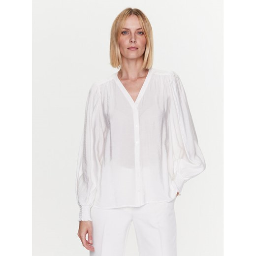 Bruuns Bazaar Bluzka Harriet BBW3323 Biały Regular Fit ze sklepu MODIVO w kategorii Bluzki damskie - zdjęcie 182708849
