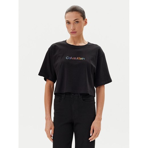 Calvin Klein Underwear T-Shirt LV00QS7470 Czarny Boxy Fit ze sklepu MODIVO w kategorii Bluzki damskie - zdjęcie 182708927