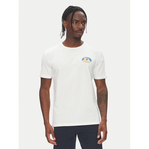 Quiksilver T-Shirt Ev Flower Chaos Ss EQYZT08050 Biały Regular Fit ze sklepu MODIVO w kategorii T-shirty męskie - zdjęcie 182708938