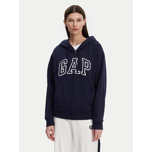 Gap Bluza 727433-03 Granatowy Relaxed Fit ze sklepu MODIVO w kategorii Bluzy damskie - zdjęcie 182709017